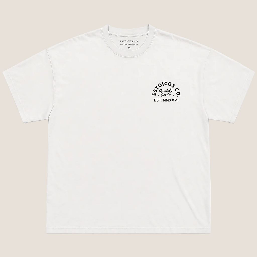 Camiseta Estoicos Co. – Discipline Over Everything (White)