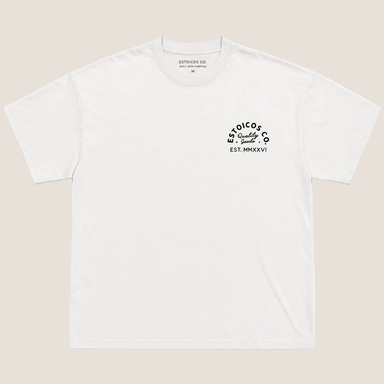Camiseta Estoicos Co. – Discipline Over Everything (White)